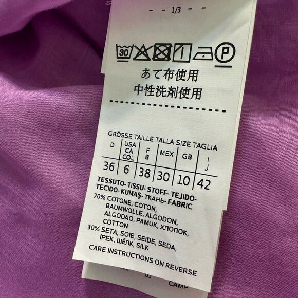 NWT Marella Flutter Sleeve Cotton & Silk Blend Blouse - Picture 8 of 8